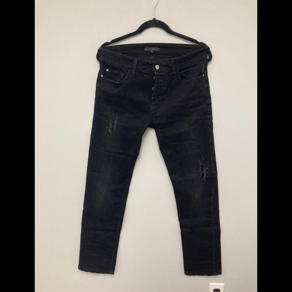 $359 Brand New IRO Black Distressed Jeans Size 31